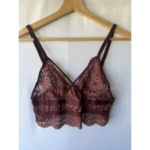 H&M Burgundy Bralette- Size M